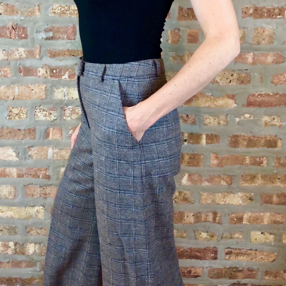 VTG High Waisted Wide Leg Trousers by Krizia